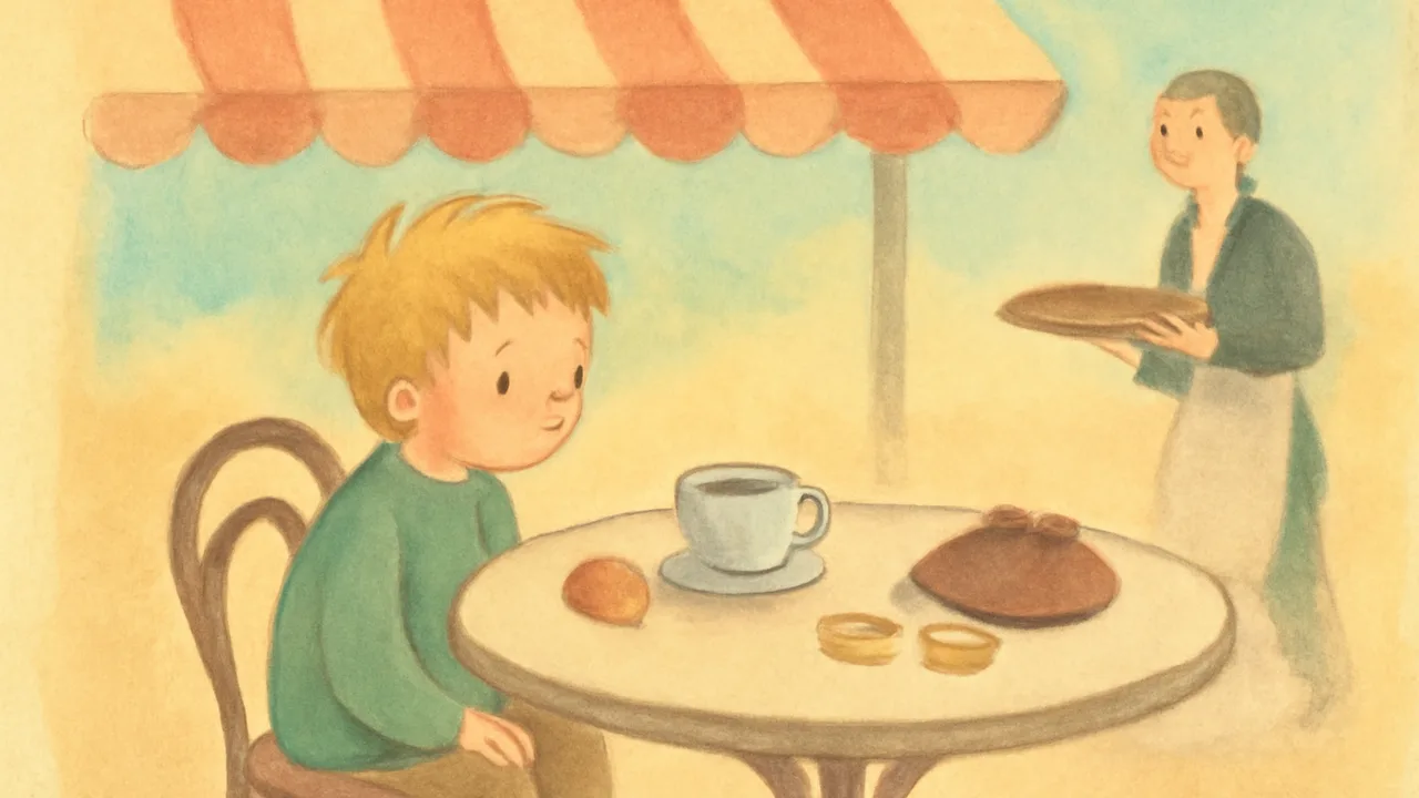 Los números y pedir un café